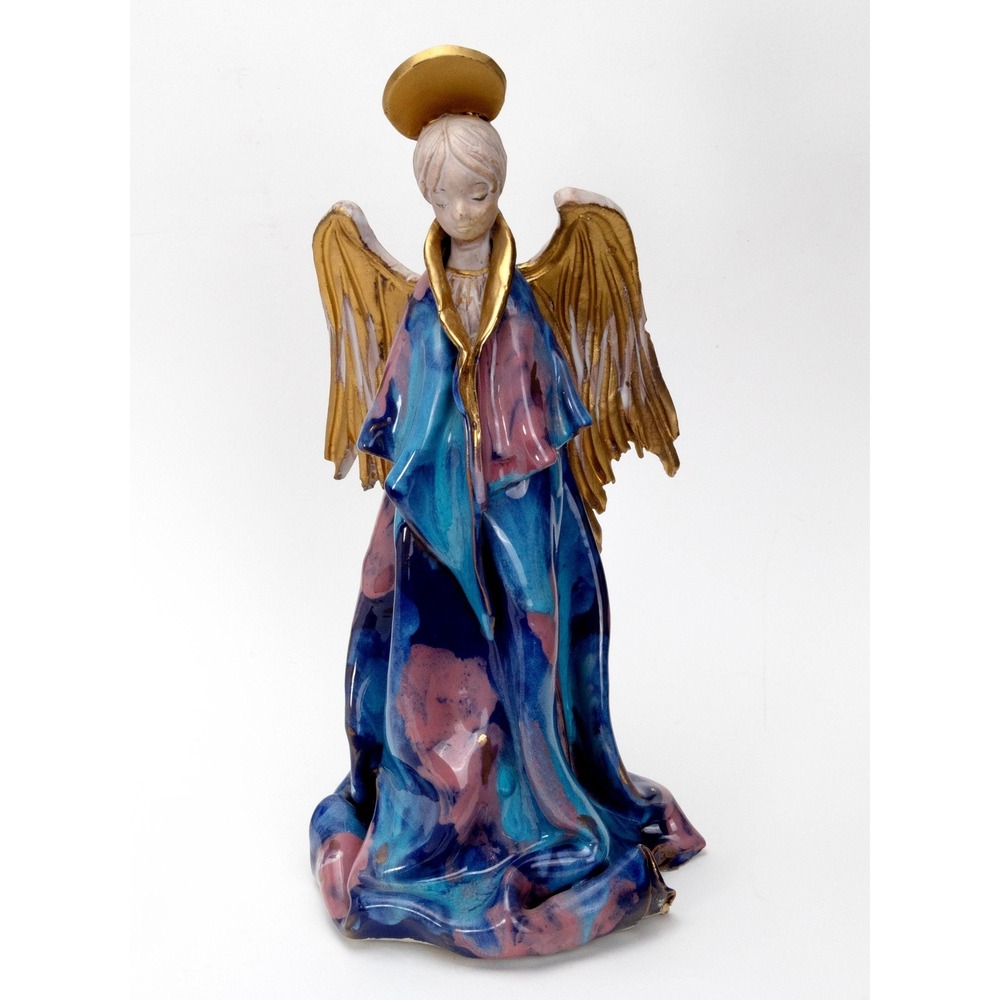 1960s Italian Pottery Angel Sculpture Statue Vera Magda Braga Alina Kott